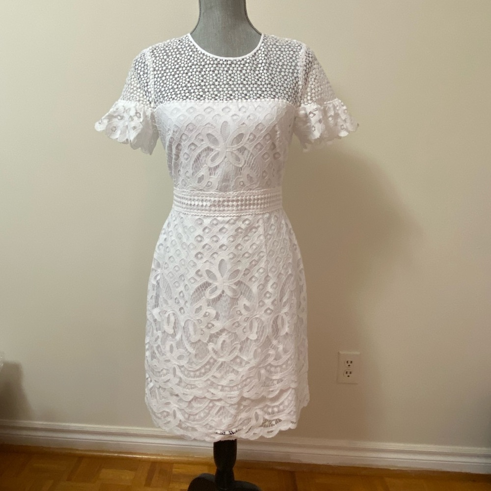 Club Monaco White Wollstan Lace Dress - Picture 2 of 7